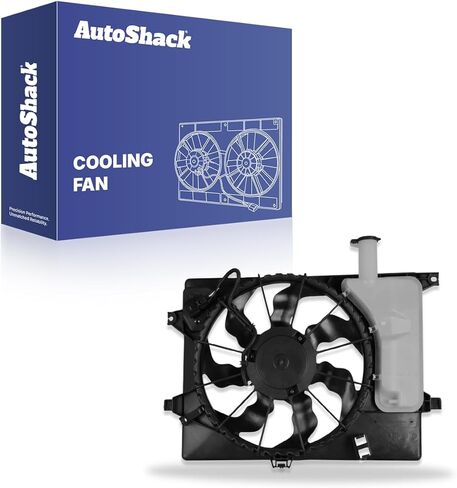 AutoShack Radiator Cooling Fan Assembly Replacement for 2011-2013 Hyundai Elantra 2014 Kia Forte 2014 Kia Forte5 1-PC in Saudi Arabia