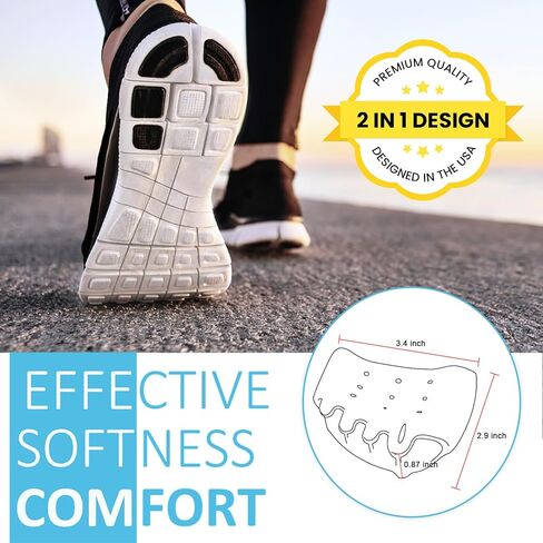 Toe Separators & Metatarsal Pads for Women & Men - 4 PCS Gel Toe Spacers, Ball of Foot Cushions for Pain Relief, Metatarsalgia, Morton's Neuroma, All-Day Comfort for Walking, Running, Standing in Kuwait