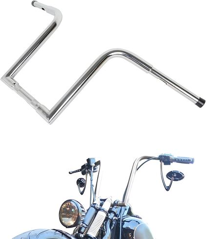 CUSTOM CHROME CCI 14" Rise 1-1/4" Fat Rabbit Ape Hangers Handlebar Fit For Harley Electra Glide Heritage Softail Fat Bob Bad Boy Breakout Night Train Sportster 883 1200 V-Rod in Kuwait