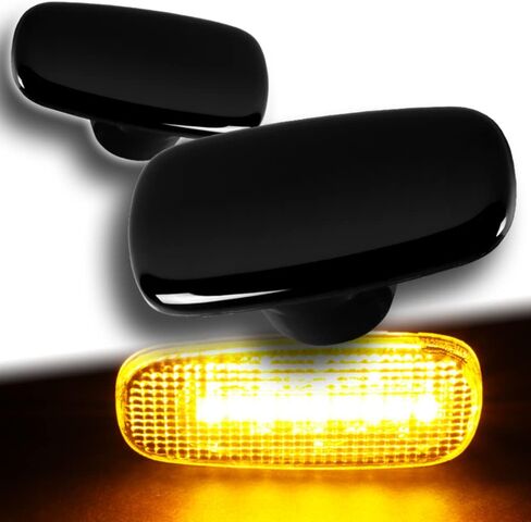 W-POWER Q1-TECH, LED Front Side Marker Lamp Light, Compatible With 2001-2005 Lexus IS300 / 2004-2006 Scion xB / 2002-2005 Lexus SC430, Turn Signal Light, Signal SideMarker Lights (Clear Lens) in Kuwait