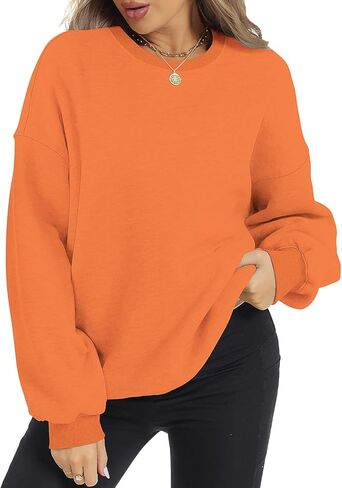 ROYLAMP Womens Oversized Sweatshirts Hoodies Fleece Crewneck Pullover Sweaters Top Fall Fashion Outfits Clothes 2024 in Kuwait