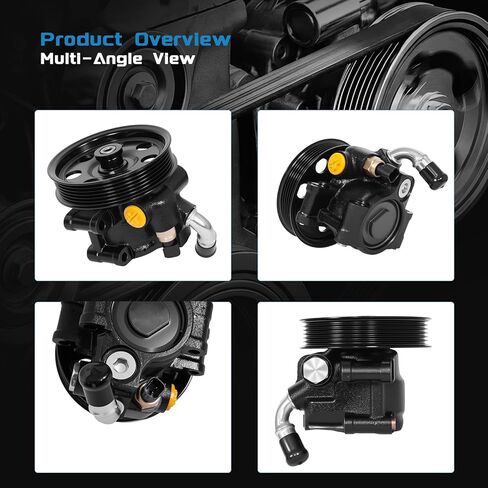 KELOKE Power Steering Pump, with pulley, Compatible with Ford Escape 2001-2004 L4 2.0L; Compatible with Mazda Tribute 2001-2004 L4 2.0L. Replace# 20-299 EC0132600E in Kuwait