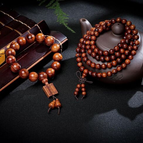 Traditional Wooden Prayer Beads Bracelet for Men or Women Beads Dia.18mm 16mm 15mm,1pc/lot (Dia.15mmX15pcs) in Saudi Arabia