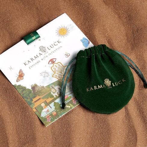 سوار KARMA AND LUCK Ocean Wispers متعدد الرموز من الخرز على شكل صدفة هيشي للرجال والنساء، من الفضة الإسترلينية، مقاس 8 بوصات قابلة للتمدد in Saudi Arabia