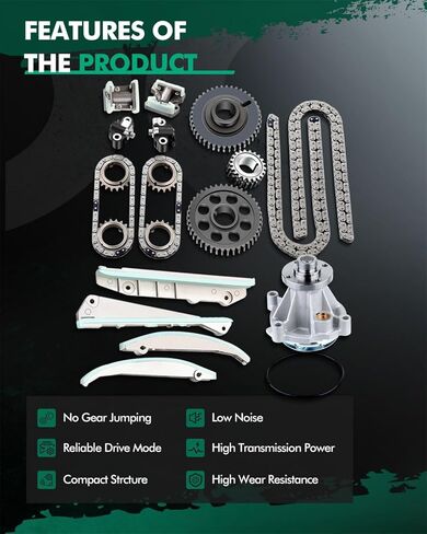 TK6046D Timing Chain Kit Water Pump Sets Replaces for Lincoln Aviator 4.6L 2003 2004 2005 in Saudi Arabia