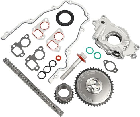 M295HV High-Volume Oil Pump & Timing Chain Kit, Compatible with Chevy Silverado Avalanche GMC Sierra Yukon Cadillac Escalade 1997-2013 4.8L 5.3L 6.0L LS1 LS2 LS3 L96 LM7 LR4 LQ4 in Kuwait