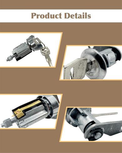 Ignition Switch Door Lock Cylinder Fit for Ford Bronco F150 F250 F350 1980-1991 Ranger 1983-1992 Bronco II 1984-1990 E150 Econoline Club Wagon 1985-1989, w/Keys in Kuwait