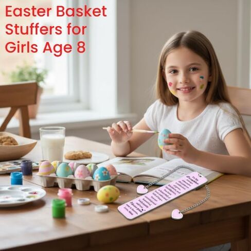 Easter Basket Stuffers for Girls Age 8, Graduation Gifts for Daughter, Daughter Bookmark, Birthday Gift for Girls, 8th 10th Birthday Gift for Kids in Saudi Arabia