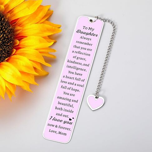 Easter Basket Stuffers for Girls Age 8, Graduation Gifts for Daughter, Daughter Bookmark, Birthday Gift for Girls, 8th 10th Birthday Gift for Kids in Saudi Arabia