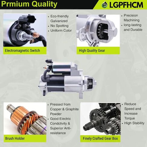 MPA12473 12V 1.4 KW 17T Starter Motor for Chevrolet L4 1.5L Equinox 2018-2023 Malibu 2017-2023 1.4L Cruze 2017-2019 for GMC Terrain 1.5L 2018-2023 for Buick Encore 1.5L 2017-2019 CW # 12673600 in Kuwait