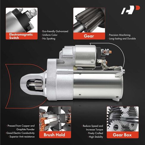 A-Premium Starter Motor Compatible with Mercedes-Benz E550 2012, S550 2012-2013, CL550 2011-2014, V8 4.7L in Saudi Arabia