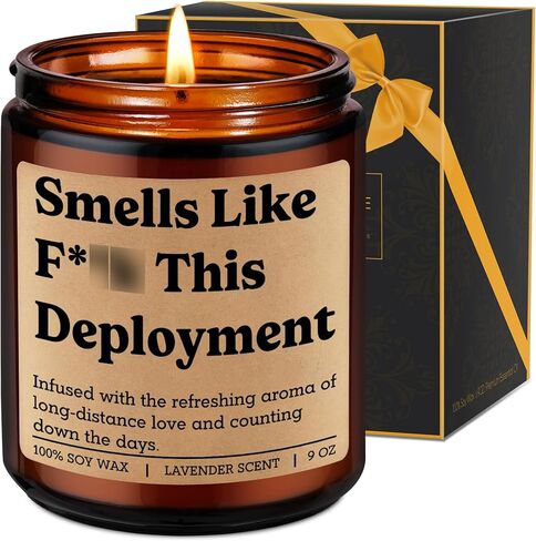Fairy's Gift Candle, Deployment Gifts, Military Deployment Gifts, Long Distance Presents Ideas, Valentines Day Funny Presents for Deployed Military Soldier, Army Wife, Navy Girlfriend, Spouse, Mom BF in Saudi Arabia
