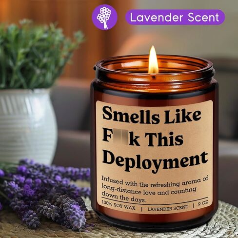 Fairy's Gift Candle, Deployment Gifts, Military Deployment Gifts, Long Distance Presents Ideas, Valentines Day Funny Presents for Deployed Military Soldier, Army Wife, Navy Girlfriend, Spouse, Mom BF in Saudi Arabia