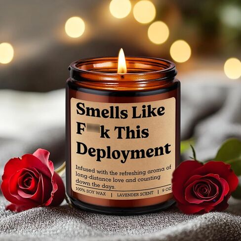 Fairy's Gift Candle, Deployment Gifts, Military Deployment Gifts, Long Distance Presents Ideas, Valentines Day Funny Presents for Deployed Military Soldier, Army Wife, Navy Girlfriend, Spouse, Mom BF in Saudi Arabia