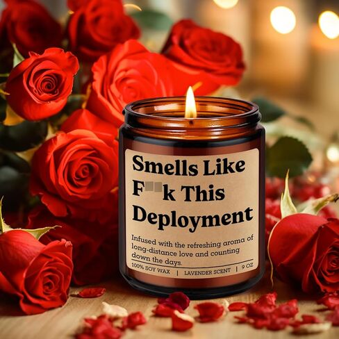 Fairy's Gift Candle, Deployment Gifts, Military Deployment Gifts, Long Distance Presents Ideas, Valentines Day Funny Presents for Deployed Military Soldier, Army Wife, Navy Girlfriend, Spouse, Mom BF in Saudi Arabia