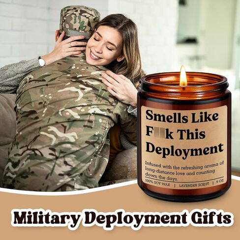 Fairy's Gift Candle, Deployment Gifts, Military Deployment Gifts, Long Distance Presents Ideas, Valentines Day Funny Presents for Deployed Military Soldier, Army Wife, Navy Girlfriend, Spouse, Mom BF in Saudi Arabia