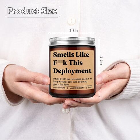 Fairy's Gift Candle, Deployment Gifts, Military Deployment Gifts, Long Distance Presents Ideas, Valentines Day Funny Presents for Deployed Military Soldier, Army Wife, Navy Girlfriend, Spouse, Mom BF in Saudi Arabia