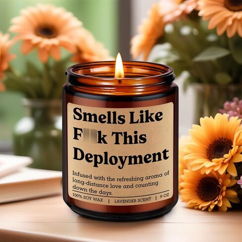 Fairy's Gift Candle, Deployment Gifts, Military Deployment Gifts, Long Distance Presents Ideas, Valentines Day Funny Presents for Deployed Military Soldier, Army Wife, Navy Girlfriend, Spouse, Mom BF in Saudi Arabia