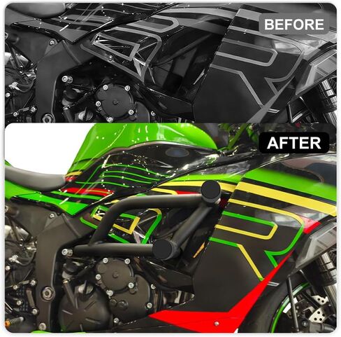 Motorcycle Crash Bar Stunt Cage Engine Guard Fit for Ninja ZX6R ZX-6R 2009-2025, Race Rail Stunt Cage Highway Bar in Saudi Arabia