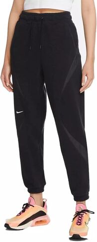Nike Women's Sportswear Archive Remix Street Pants (X-Large) Black/Black/White in Saudi Arabia