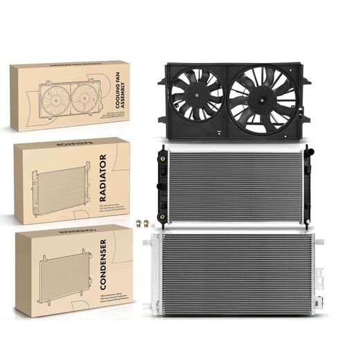 Replacement Parts for Radiator&AC Condenser&Cooling Fan Kit for Chevy Malibu 08-12 Pontiac 2.4L Mod-A58PP-44289 in Saudi Arabia