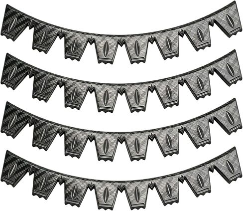 8-Pack Front Bumper Lip Protection（Universal） - Carbon Fiber Guard Compatible with Lowered Vehicles & Aftermarket Lips in Kuwait