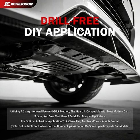 8-Pack Front Bumper Lip Protection（Universal） - Carbon Fiber Guard Compatible with Lowered Vehicles & Aftermarket Lips in Kuwait