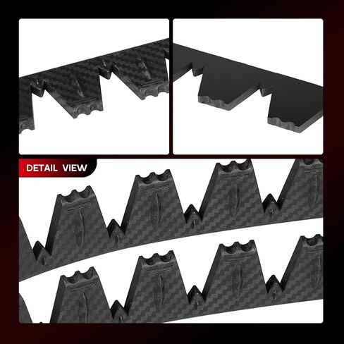 8-Pack Front Bumper Lip Protection（Universal） - Carbon Fiber Guard Compatible with Lowered Vehicles & Aftermarket Lips in Kuwait