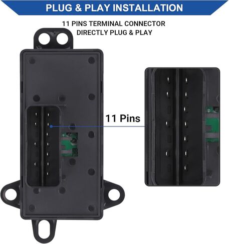 Obaee Power Window Switch Master Control Button Front Left Driver Side Compatible with Chrysler Town Country/Dodge Caravan/Grand Caravan 2004 2005 2006 2007 Replaces OE 4685732AC 04685732AC 901-449 in Saudi Arabia
