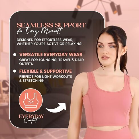 حمالات صدر رياضية للنساء - حمالة صدر يوغا مريحة من النايلون غير مبطنة للصغار - قمصان علوية نسائية خفيفة الوزن ومريحة للملابس الرياضية in Kuwait