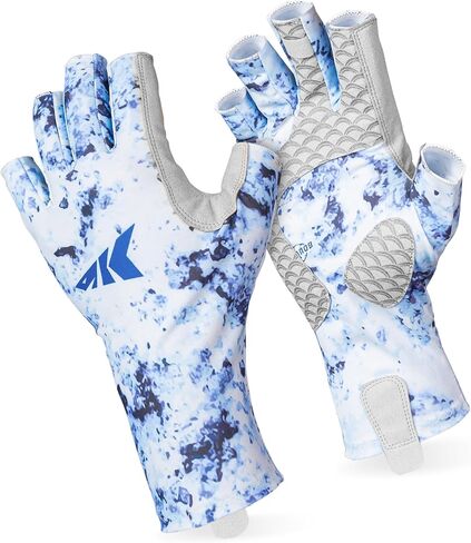 KastKing La Sal Fishing Gloves UPF50+ Sun Gloves UV Protection Fingerless Gloves Men Women for Outdoor, Kayaking, Rowing, Paddling, Canoeing, Hunting in Saudi Arabia