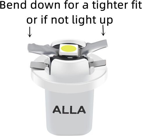 Alla Lighting Super Bright B8.5D 2721MF 17035 BP17035 2351MFX6 LED Bulbs, Blue Instrument Panel Lights 3030 SMD Dashboard, Gauge Cluster Speedometer, Indicator Lights in Saudi Arabia