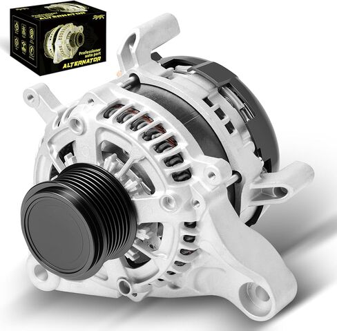 Oktiger Upgraded 2.0L Alternator for Honda Civic Ex Lx Lx-p Sport Type r 2016 2017 2018 2019 2020 2021 2022, Only fit for Automatic Transmission, L4 12V 135A CW 7-Groove Pulley, OE 31100-5BA-A01 in Kuwait