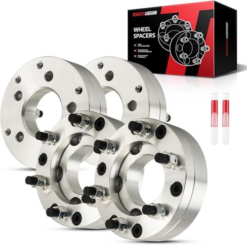 Torchbeam 5x4.5 to 6x5.5 Wheel Adapters 2 inch, M12x1.5 Thread Pitch, 74mm Hub Bore - for CR-V, Civic, Accord, Tucson, H-R-V, MDX, Odysey, Fit, RDX, TLX, TL, Element, TSX, Change Bolt Partern, 4pcs in Kuwait
