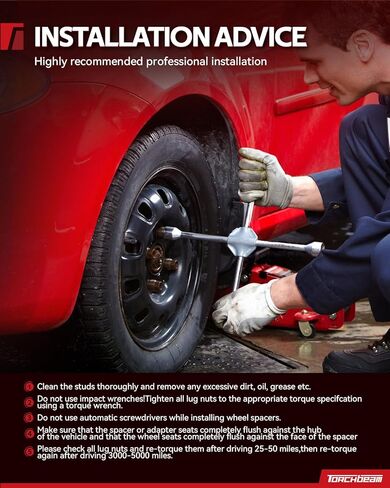 Torchbeam 5x4.5 to 6x5.5 Wheel Adapters 2 inch, M12x1.5 Thread Pitch, 74mm Hub Bore - for CR-V, Civic, Accord, Tucson, H-R-V, MDX, Odysey, Fit, RDX, TLX, TL, Element, TSX, Change Bolt Partern, 4pcs in Kuwait