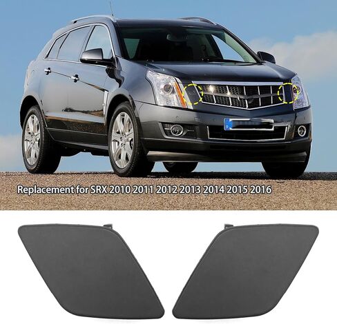 MDEOOSKY 2Pcs Headlight Washer Covers, Replacement for Cadillac SRX 2010-2016, Replaces 25928247 25928248 (Left & Right) in Saudi Arabia