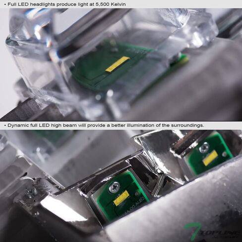 7422438358363 Compatible With 2006-2008 Dodge Ram 1500/2006-2009 2500 3500 Black Housing Full LED Sequential Quad Projector Headlights With Amber Reflector in Kuwait