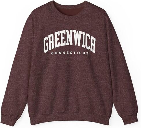 Greenwich Connecticut Adult Unisex Crewneck Sweatshirt in Saudi Arabia