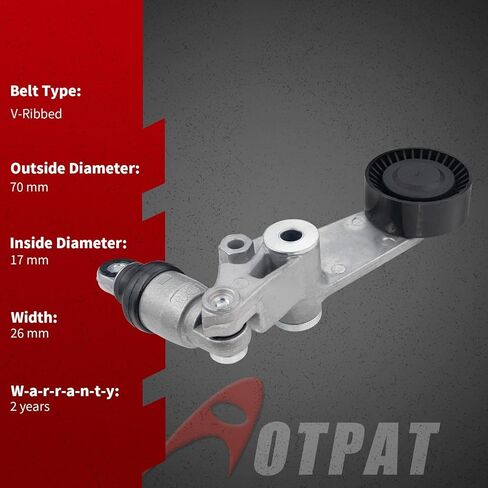 Belt Tensioner Assembly with Pulley 1.8L L4 Fit for:-Toyota Corolla 1998-2008, Celica 2000-2005, Matrix Mr2 Spyder, for:-Chevy Prizm 1998-2002, for:-Pontiac Vibe 03-08, OE# 38286 166200W090 in Saudi Arabia