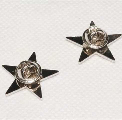 2PCS WW2 US Army One Star Brigadier General Rank Insignia Badges Silver US in Saudi Arabia