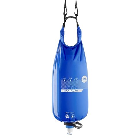 Katadyn Gravity BeFree 3.0L Water Filter, Fast Flow, 0.1 Micron EZ Clean Membrane Personal Small Group Camping, Backpacking Emergency Preparedness, Clear, 8020470 in Kuwait