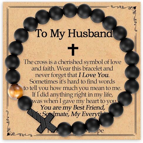 هدايا للرجال العلم الأمريكي الصليب الخرز سوار مجوهرات هدايا لابن حفيد ابن أخي صديق عيد الميلاد الآباء هدية عيد ميلاد in Kuwait