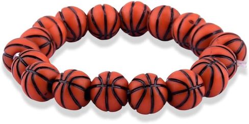 yaozeio Ball Beaded Bracelet for Women Men Fans Sports Accessory for Team Birthday Gifts for Coach Friend Team Sports Bracelet in Saudi Arabia