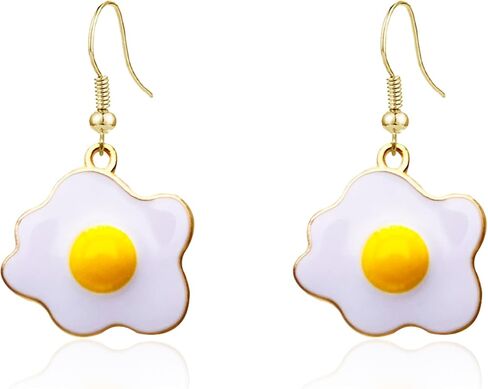 Resin Lifelike Food Dangle Earrings Funny Hen house Egg Earrings for Women Cute Decoration Jewelry Gifts in Saudi Arabia