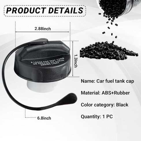 Gas Cap Fuel Cap Replacement for Dodge 52030377AB Ram 1500 2500 3500 Caravan Fuel Accessories Jeep Wrangler JK TJ Liberty Grand Cherokee 2003-2020 Gas Tank Cover OEM Fit in Kuwait