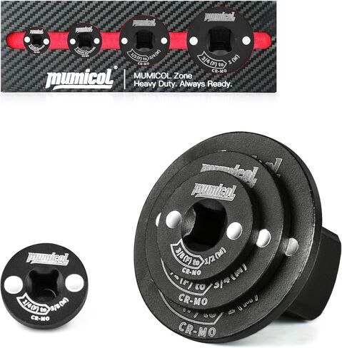 4PCS Low Profile Impact Socket Adapter Set, 3/8" to 1/2", 1/4" to 3/8", 3/4" to 1", 1/2" to 3/4" Socket Adapter Set, Designed for Tight Spaces, Stackable, Automotive, DIY, Industry, CR-MO in Kuwait