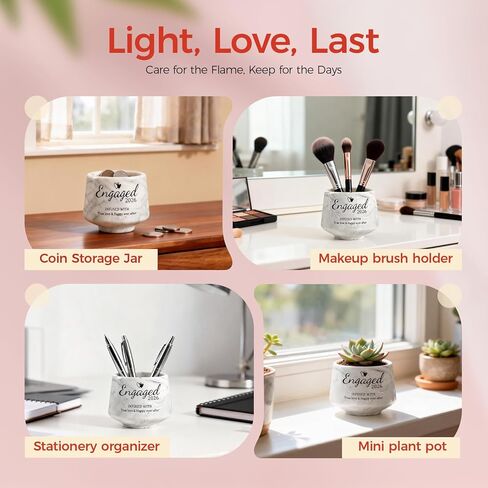 Engagement Gifts - Gift for Newly Engaged Couples, Bachelorette Bridal Shower Gift for Bride, Engagement Gifts for Her, Women, Best Engaged 2026 - Lavender Scented Candles 6 Oz in Saudi Arabia
