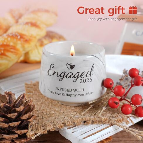Engagement Gifts - Gift for Newly Engaged Couples, Bachelorette Bridal Shower Gift for Bride, Engagement Gifts for Her, Women, Best Engaged 2026 - Lavender Scented Candles 6 Oz in Saudi Arabia