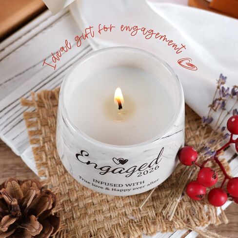 Engagement Gifts - Gift for Newly Engaged Couples, Bachelorette Bridal Shower Gift for Bride, Engagement Gifts for Her, Women, Best Engaged 2026 - Lavender Scented Candles 6 Oz in Saudi Arabia