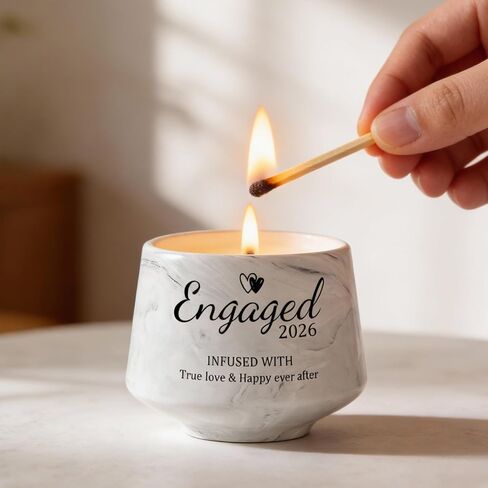 Engagement Gifts - Gift for Newly Engaged Couples, Bachelorette Bridal Shower Gift for Bride, Engagement Gifts for Her, Women, Best Engaged 2026 - Lavender Scented Candles 6 Oz in Saudi Arabia